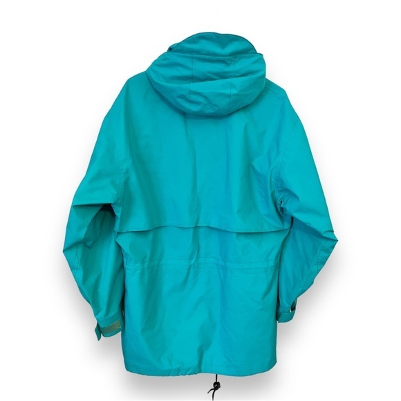 VTG 80s/90s Eddie Bauer Teal‎ Pink Gore-Tex Hooded Jacket Womens Medium - Picture 2 of 16